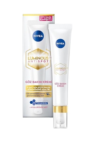 Nıvea Luminous630 Koyu Halka Karşıtı Göz Bakım Kremi 15 Ml, Nemlendirici,kafein,thiamidol,hyaluronik Asit