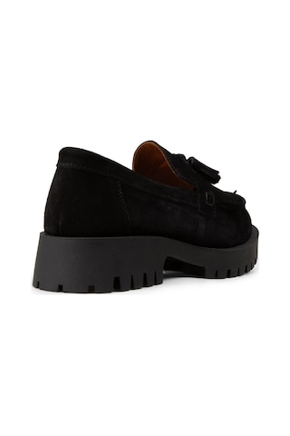 Deery Kadın Hakiki Süet Siyah Püsküllü Loafer - 02033zsyhc01 Siyah