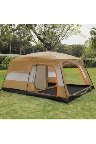 8-10 Kişilik Dayanıklı Kamp Çadırı 420x305x200cm Çok Renkli