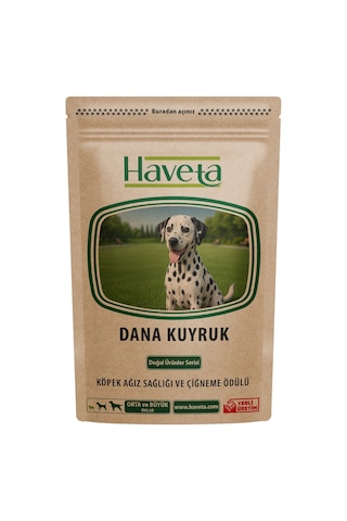 Kurutulmuş Dana Kuyruk 15cm 3 Adet
