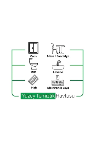 Sleepy Easy Clean Yüzey Temizlik Havlusu 100' Lü X 12 Adet Tekli