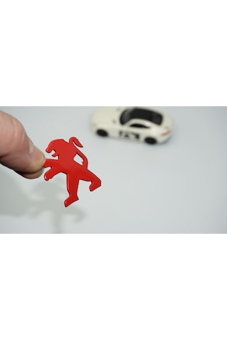 Dk Tuning Direksiyon Kırmızı Logo Amblem Arma Peugeot İle Uyumlu