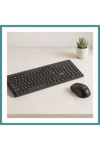 Trendexa Kablosuz Multimedya Klavye Ve Mouse Seti Q Klavye - Siyah Mac Diğer