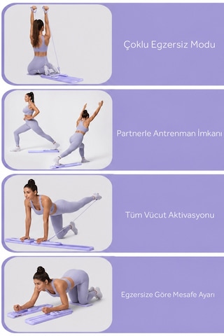 Dynamic Pilates Aleti Katlanabilir Kaydırmalı Egzersiz Sistemi Portable Pilates Reformer