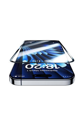 Apple iPhone 15 Pro Max Uyumlu Benks V Pro Sapphire Shield Ekran Koruyucu Kolay Uygulama Aparatlı