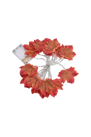 Skycity 3m 20 Led Islak Lastik Akçaağaç Yapraklı Işık Zinciri, 2 Işık Modu Sürekli Ve Titrek , Isınma Işığı, Ev Bahçe Dekorasyonu, Akü İle Çalışır Akü Dahil Değil Diğer