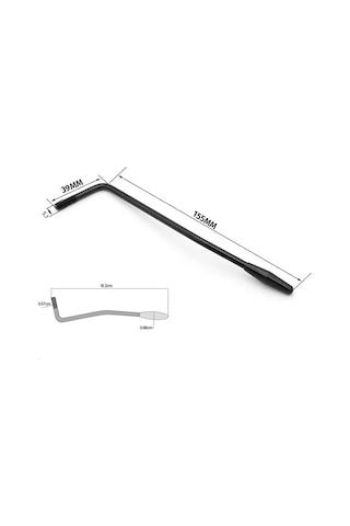 Elektro Gitar Tremolo Kolu Çelik Siyah 6mm