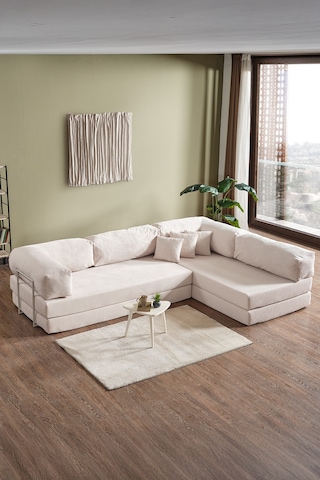 Legom Petek Aktivite Koltuğu Yatak Olabilen Çok Amaçlı Kanepe L Koltuk Krem Krem