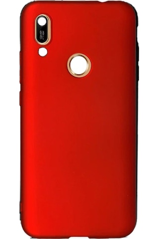Huawei Y7 Prime 2019 Arka Kapak Silikon Kılıf + Temperli Cam Ekran Koruyucu