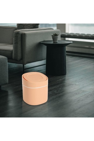 Suntek Magideal Magideal Mini Masaüstü Çöp Kutusu Sepeti Kovası Ev Pembe