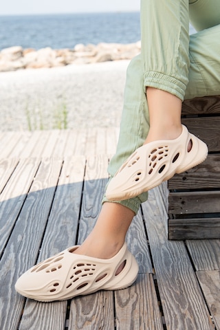 D106 Günlük Ortopedik Unisex Terlik Bej