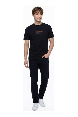 Erkek T-shirt Lf2042994 Siyah