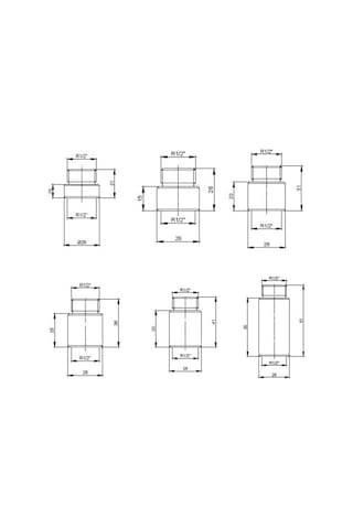 Yak 4 Cm 1/2 Uzatma Parçası 102134240 Krom