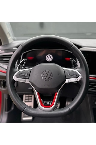 Autogp Vw Golf 8 R Direksiyon Orta Trimi Kırmızı Renkli
