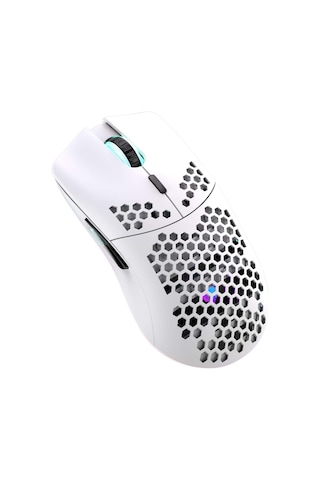 Valkyrie Kablosuz Petek Tasarım Şarjlı Gaming Mouse Rgb Aydınlatmalı 3200 Dpı Ultra Hafif Beyaz -