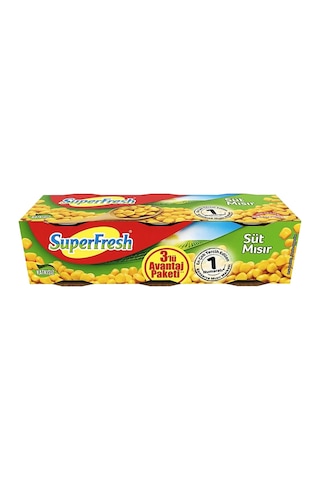Superfresh Mısır Konserve 6'lı 3 x 200 G