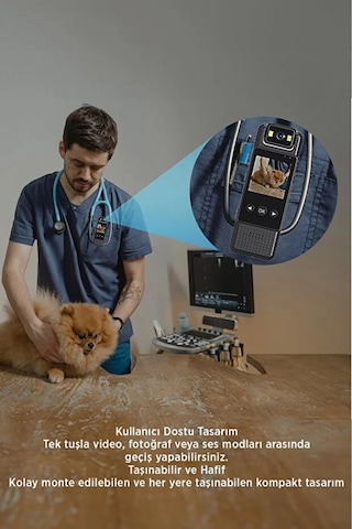 Mini Vücut Kamerası 1080p Hd Video, Fotoğraf, Ses Kaydı, Hareket Sensörü Ve 180 Döner Lens - Wıfı 1