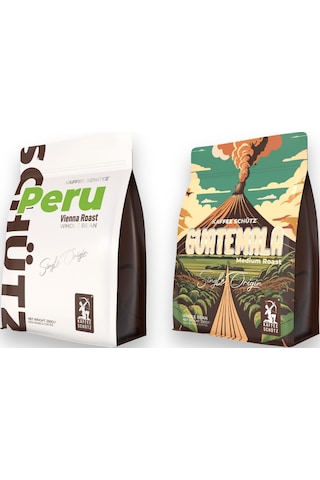 Peru - Guatemala Çekirdek Kahve X2 - 250g Çekirdek Kahve