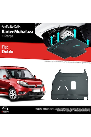 S-dizayn Fiat Doblo 2 Çelik Karter Muhafaza Koruma 2010-2022 A+ Kalite