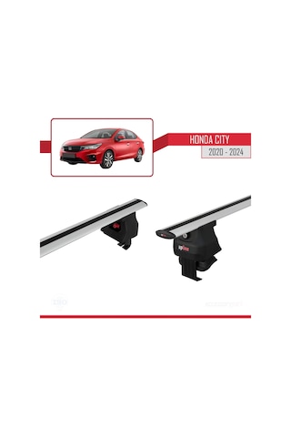 Honda City 2020 Ve Sonrası İle Uyumlu Ace-4 Ara Atkı Tavan Barı Gri