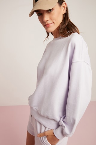 ETHIQUET SAHRA Kadın Pamuklu Içi Polarlı Yumuşacık Oversize Yuvarlak Yaka Basıc ila Sweatshirt