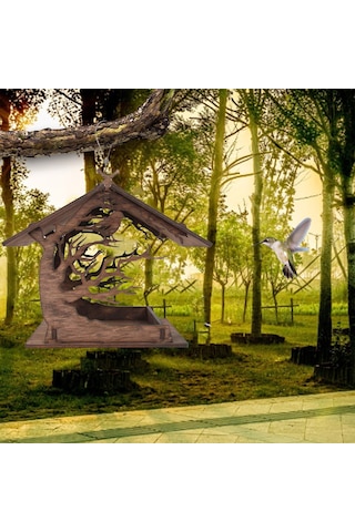 Geeroyoo Ahşap Dıy Kuş Evi, Bahçe Ve Balkonlar İçin Şık Ve Çevre Dostu Kuş Yuvası