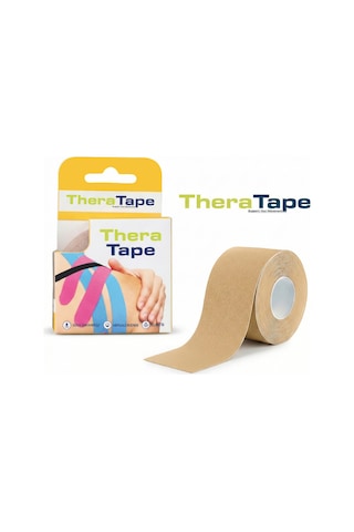 Thera Tape Kinesio Sporcu  Bandı Yüz & Vücut Uyumlu Kinezyo Bant Ten 5 CM x 5 M﻿﻿