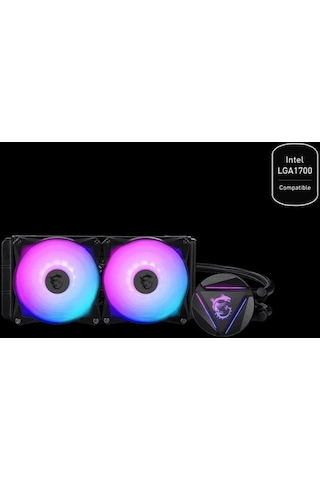 Msı Mag Corelıquıd 240r V2 240mm Argb Cpu Sıvı Soğutucu Lga 1150/1151/1155/1156/1200/1700/am4/am5 Uyumlu