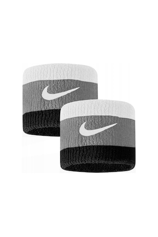 Nike Swoosh Wristbands 2li Havlu El Bilekliği Gri Siyah 016.os Gri - Siyah