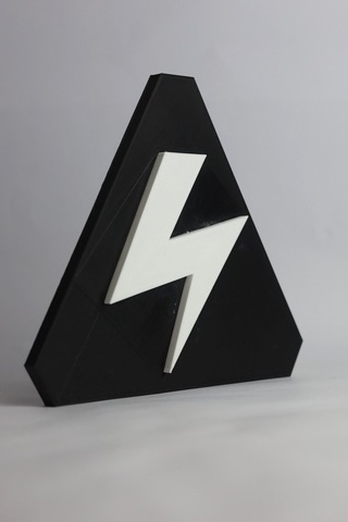 Yüksek Voltaj - 3 Boyutlu Tabela 17cm