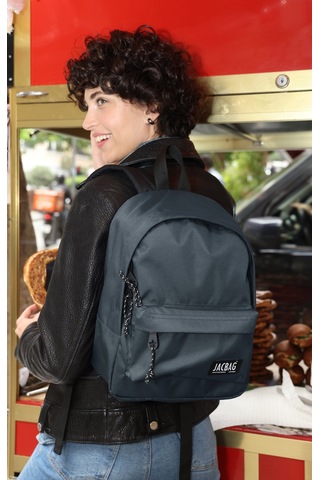 Jacbag Classic Junior -tek Bölmeli Sırt Çantası-gri Renk:gri