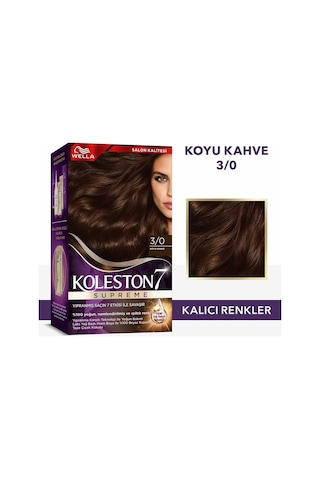 Koleston Supreme Kit Saç Boyası 3/0 Koyu Kahve