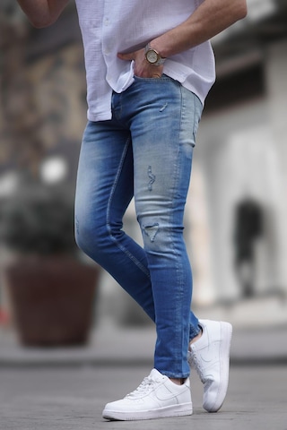 Madmext Mavi Skinny Fit Erkek Jean 5102-mavi Mavi