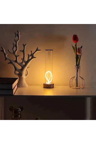 Forlife Dokunmatik Şarjlı Dekoratif Magnetik Led Masa Lambası Gün Işığı