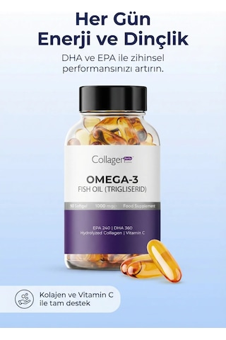 Collagen Forte Platinum Omega 3 Premium Balık Yağı 90 Kapsül
