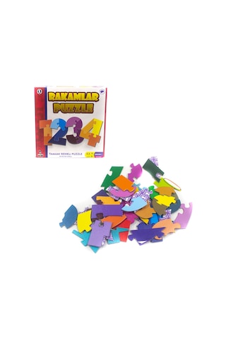 Puzzle Rakamlar Matematik Işaretleri 50 Parça