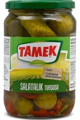 Tamek Salatalık Turşusu 680 Gr Cam X 2 Adet