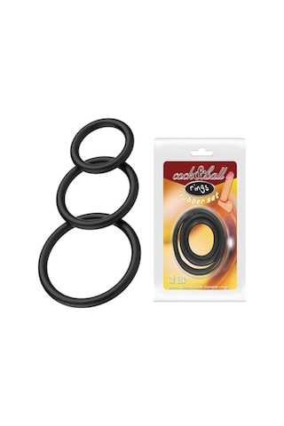 Truva Shop Cock&Ball Rubber Set 3 Farklı Boyutta Süper Penis Halkası Seti