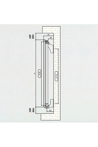 Alüminyum Radyatör 60x45 5 Dilim Kırık Beyaz Ral9010 Hestia