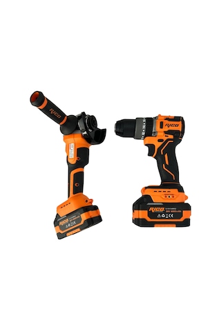 Rico 028-RE0040 Şarjlı Darbeli Matkap + 4AH 20V Şarjlı Avuç İçi Taşlama Seti