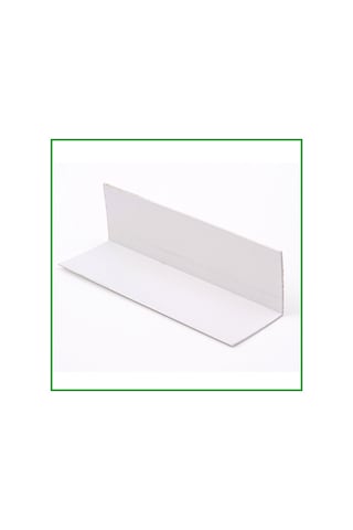 Plastik Köşebent Beyaz 3 CM x 3 CM - 1 Metre (100 CM)