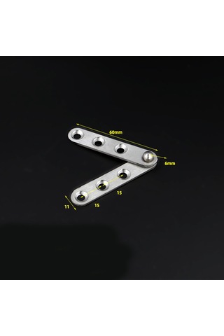 4 Adet Paslanmaz Çelik Kapı Menteşesi 360 Dönebilen 60mmx11mm