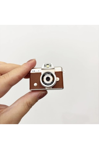 Retro Fhd Mini Parmak Kamera Çevirmeli Ekranlı Boyun Askı Zinciri Taşınabilir Spor Seyehat Kamera 1