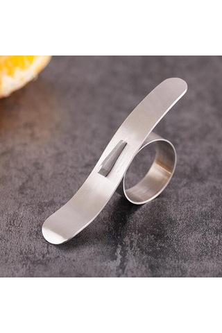 Homyl 2x Paslanmaz Çelik Portakal Kesici Pomelo Soyma Makinesi Gümüş