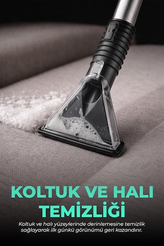 Kt-503 Premium Koltuk & Halı Yıkama Makinesi 800w / 17 Kpa / Güçlü Emiş Gücü İle Kirleri Kolayca Çözer