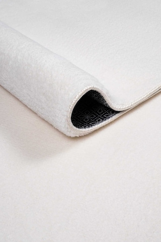 Valeryhome Vl Comfort Düz Saçaklı Peluş Düz Yolluk Ekru Ekru2