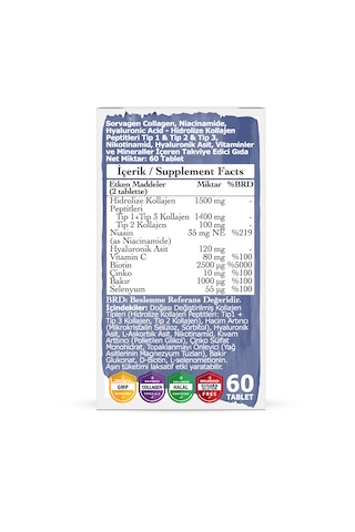 Sorvagen Niacinamide Collagen 60 Tablet