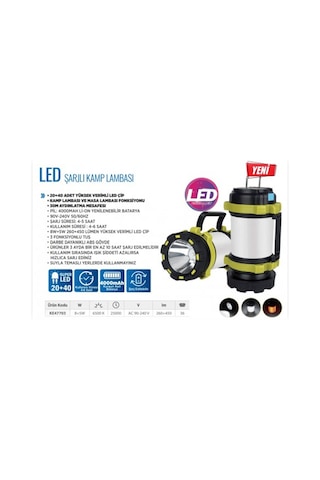 Klaus Ke47703 Led Kamp Lambası