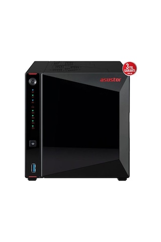 Asustor As5404t-16gb Celeron N5105-16gb Ram-2-diskli Nas Sunucu Disksiz