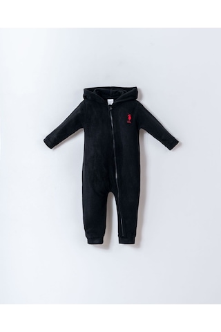 U.S. Polo Assn. Erkek Bebek Siyah Tulum Siyah